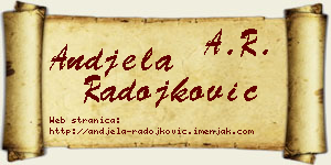 Anđela Radojković vizit kartica